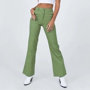 Princess Polly Green Carson Pants